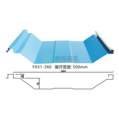 YX51-360 Jiaochi color steel tile