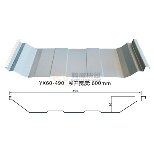 YX60-490 Jiaochi color steel tile