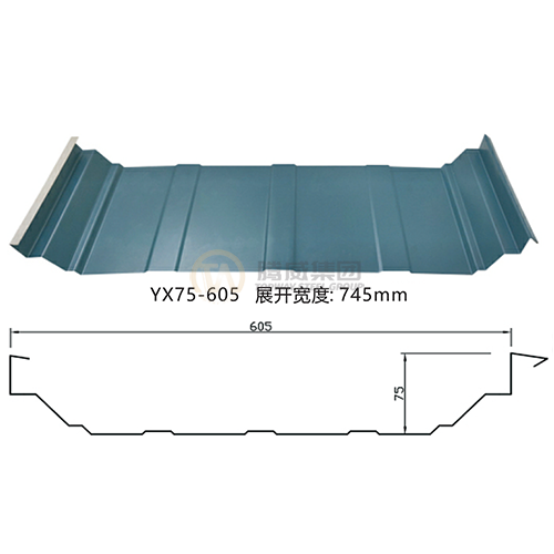 YX75-605 Jiaochi color steel tile