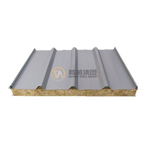 Roofing rock wool sandwich panel